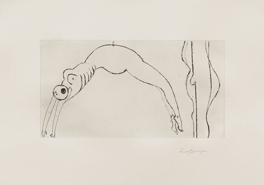 Louise Bourgeois, ‘Arched Figure’, 1993, Print, Drypoint on Arches paper,, null, 