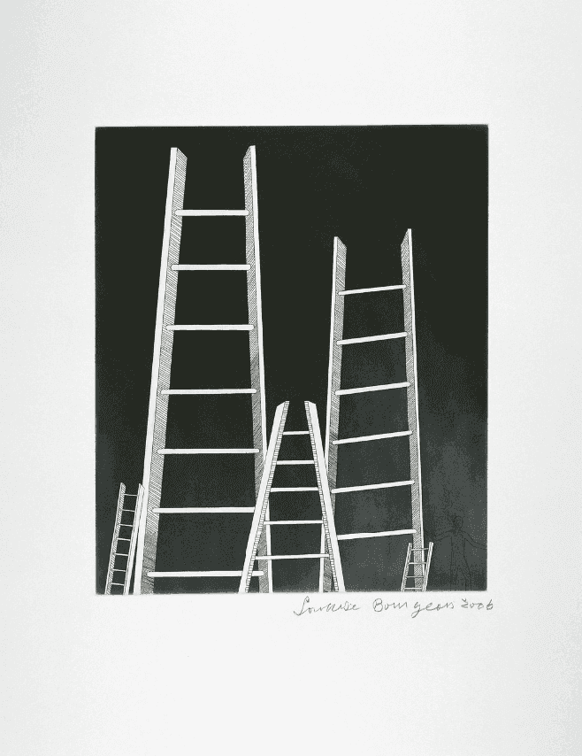 Louise Bourgeois, ‘The Ladders’, 2006, Print, Engraving and aquatint on Hahnemuehle bright white paper, null, Numbered, Dated