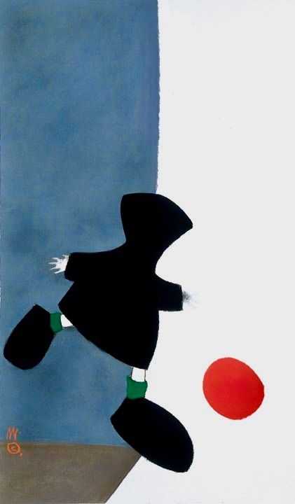 Mackenzie Thorpe, ‘Boy & Ball’, 2017, Print, Lithograph print, Castle Fine Art, Numbered