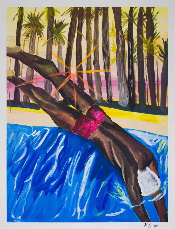 Marcus Brutus, ‘Deep (Hand Embellished)’, 09-07-2020, Print, Acrylic and gold mica flakes on archival pigment print, Exhibition A, Numbered, Handfinished