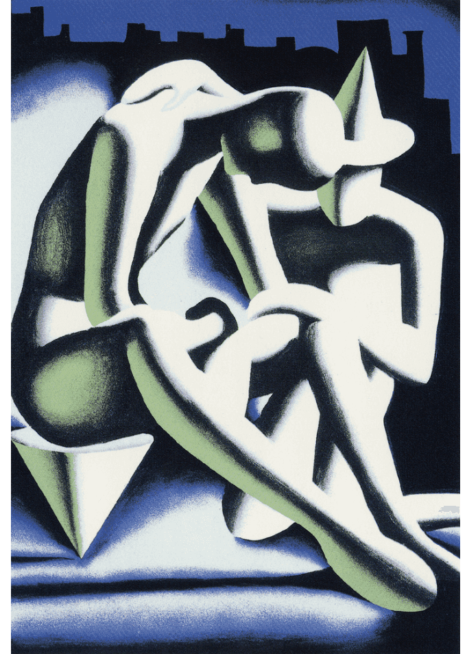 Mark Kostabi, ‘Best Buddies’, 1997, Print, Color serigraph, null, Numbered