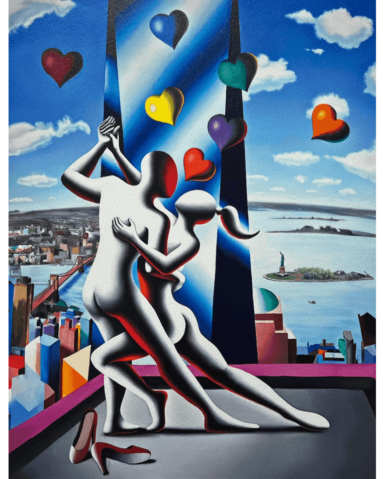 Mark Kostabi, ‘City Of Dreams’, 2024, Print, Giclée, null, Numbered