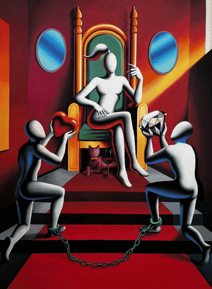 Mark Kostabi, ‘Desire and Persuasion’, 2021, Print, Serigraph, null, Numbered