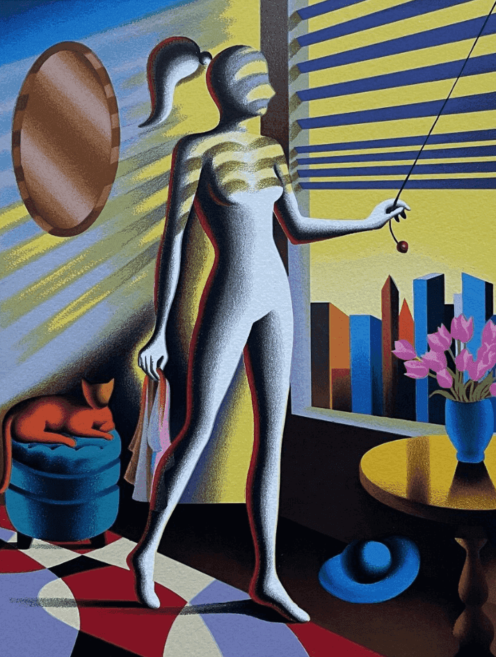 Mark Kostabi, ‘New Day’, 2021, Print, Serigraph, null, Numbered