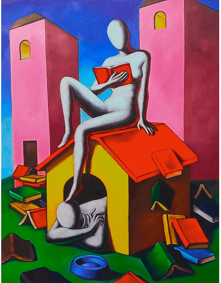 Mark Kostabi, ‘Pink Domination’, 2023, Print, Giclée, null, Numbered