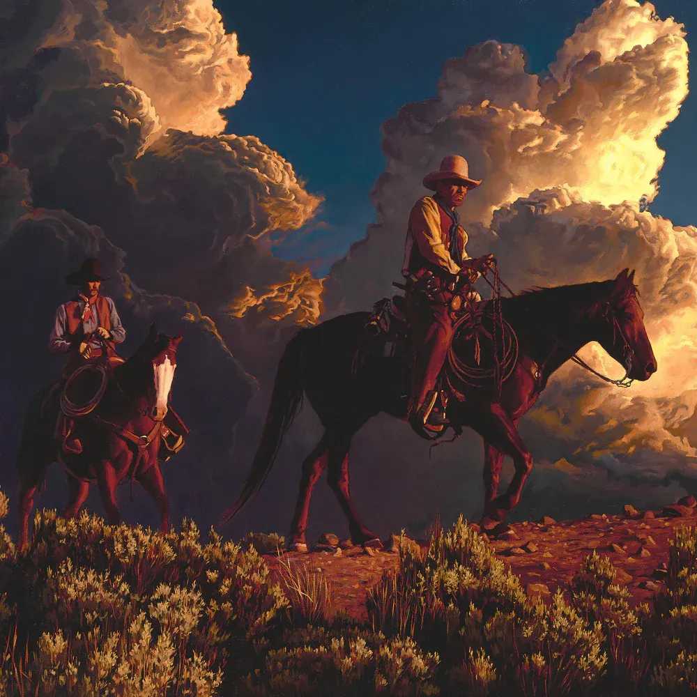 Mark Maggiori, ‘Thunderhead Riders’, 2021, Print, Oil on linen, null, 