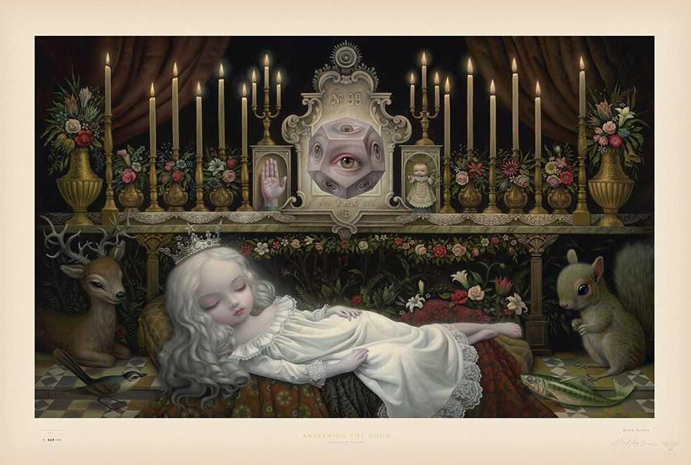 Mark Ryden, ‘Awakening The Moon’, 26-02-2014, Print, Offset lithograph, Porterhouse Fine Art Editions, Numbered