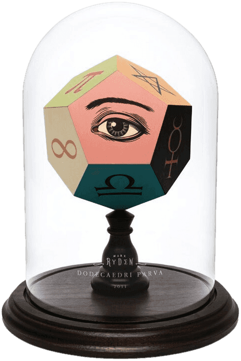 Mark Ryden, ‘Dodecaedri Parva’, 29-01-2012, Sculpture, Handcrafted wooden dodecahedron with images of iconography serigraphed onto each of the twelve sides, Porterhouse Fine Art Editions, Numbered