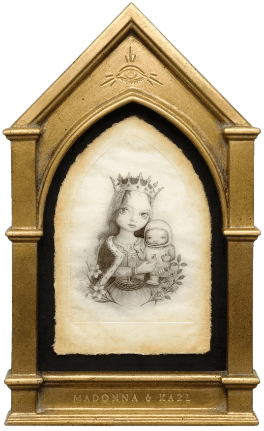 Mark Ryden, ‘Madonna & Karl’, 2007, Print, Archival paper pigment, Pressure Printing, Numbered, Framed