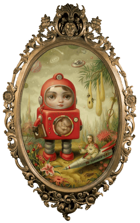 Mark Ryden, ‘Princess Sputnik’, 2004, Print, Pigment print on archival canvas, Porterhouse Fine Art Editions, Numbered, Framed