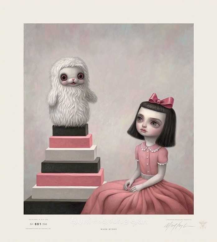 Mark Ryden, ‘Yuki The Young Yak’, 10-11-2021, Print, Offset lithograph, Porterhouse Fine Art Editions, Numbered