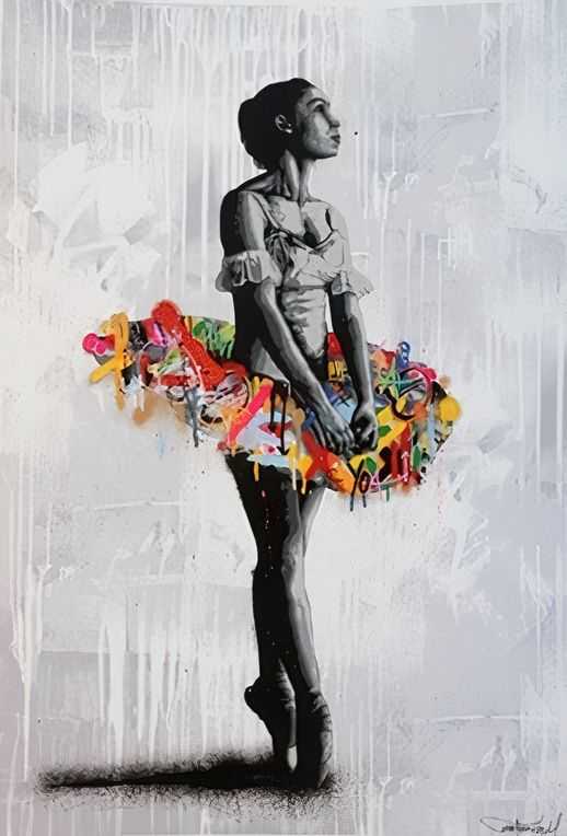 Martin Whatson, ‘En Pointe (Hand Finished)’, 2014, Print, hand-finished 16 colour screenprint on 300gsm somerset paper, Graffiti Prints, Numbered, Dated, Handfinished