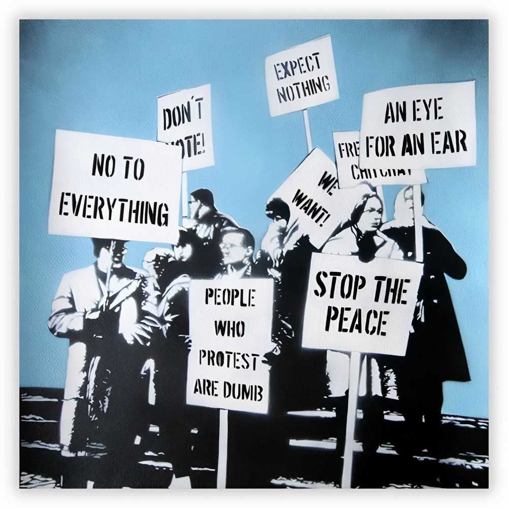 Martin Whatson, ‘Final Protest’, 2008, Print, hand-finished on 280gsm watercolour paper, Self-released, Numbered, Dated, Handfinished