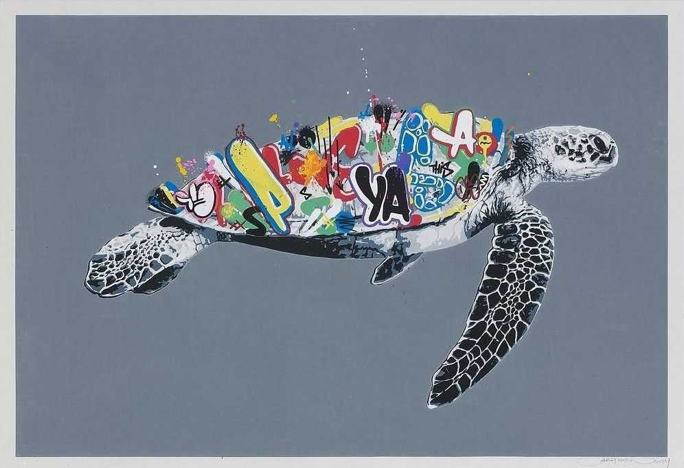 Martin Whatson, ‘Sea Turtle’, 2024, Print, Woodcut print, The Adachi Institute of Woodcut Prints, Numbered