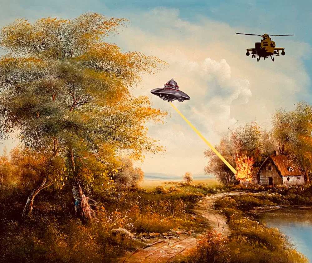 Mason Storm, ‘UFO. No, you F O’, 2021, Print, Pigment print on Hahnemuhle Museum Etching 330gsm, Stowe Gallery, Numbered