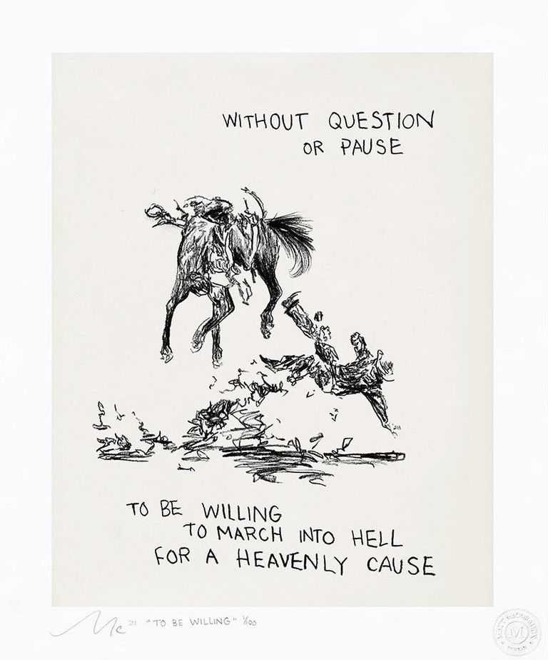 Matt McCormick, ‘To Be Willing’, 25-10-2021, Print, Giclee Print On Moab Entrada Rag White Paper 190, Self Released, Numbered, Dated