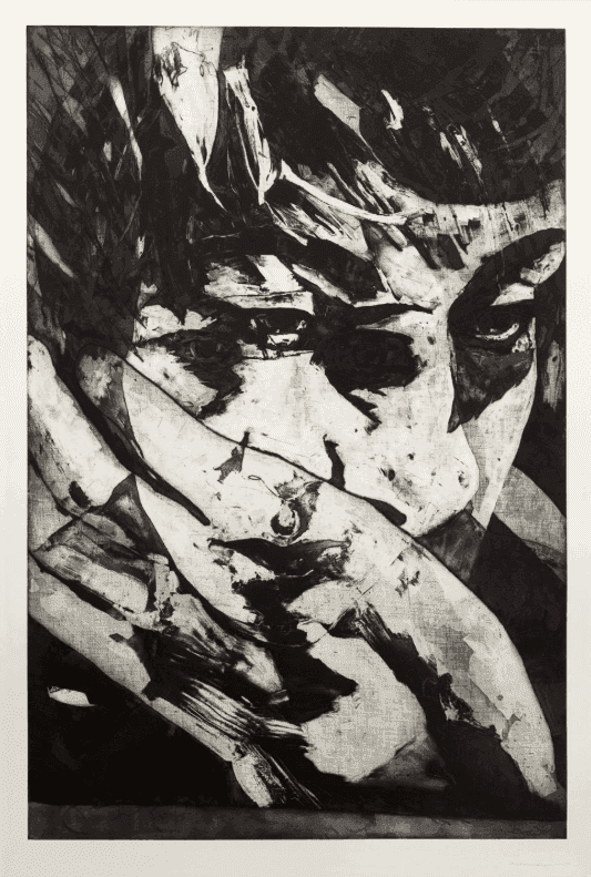 Matt Saunders, ‘Ratlos, Indomitable III’, 2017, Print, Open bite, Soap ground aquatint, Soft ground etching, Spit bite aquatint, Sugar lift aquatint on Hahnemühle Bütten 400g, null, Numbered