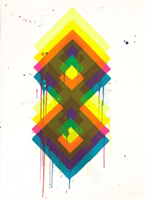 Maya Hayuk, ‘808’, 2019, Print, Screen Print On 330 GSM 100% Cotton Rag Paper, null, Numbered