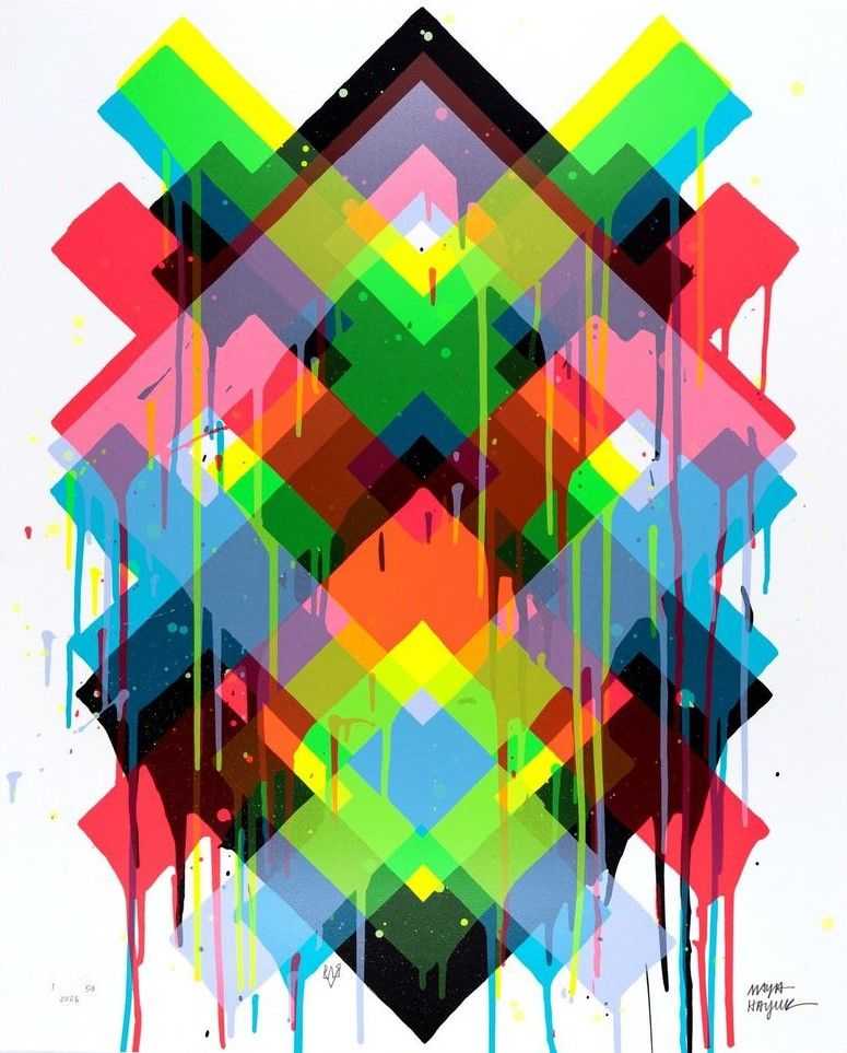 Maya Hayuk, ‘Bloom Print’, 2026, Print, 6-Color Analog, Hand-Pulled Screenprint on 410gsm Somerset Cotton Rag, Growroom Showroom, Numbered