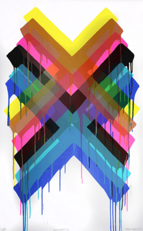 Maya Hayuk, ‘Multiverses #2’, 2014, Print, 6 color screenprint on Coventry Rag 290gsm, null, Numbered, Dated