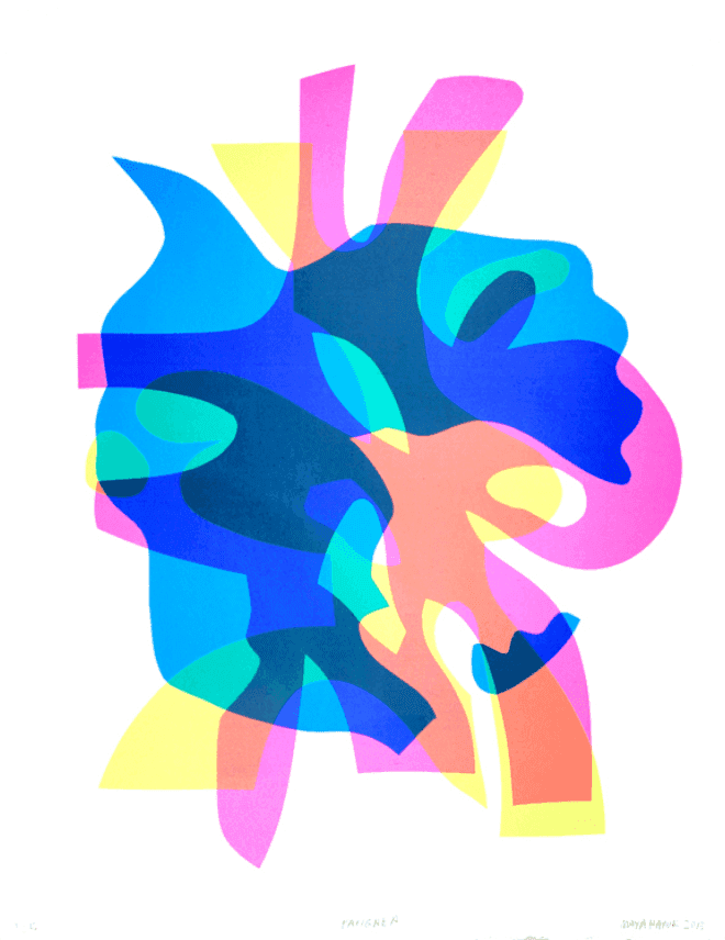 Maya Hayuk, ‘Pangaea’, 2013, Print, 3 Colour Screen Print, null, Numbered, Dated, Handfinished
