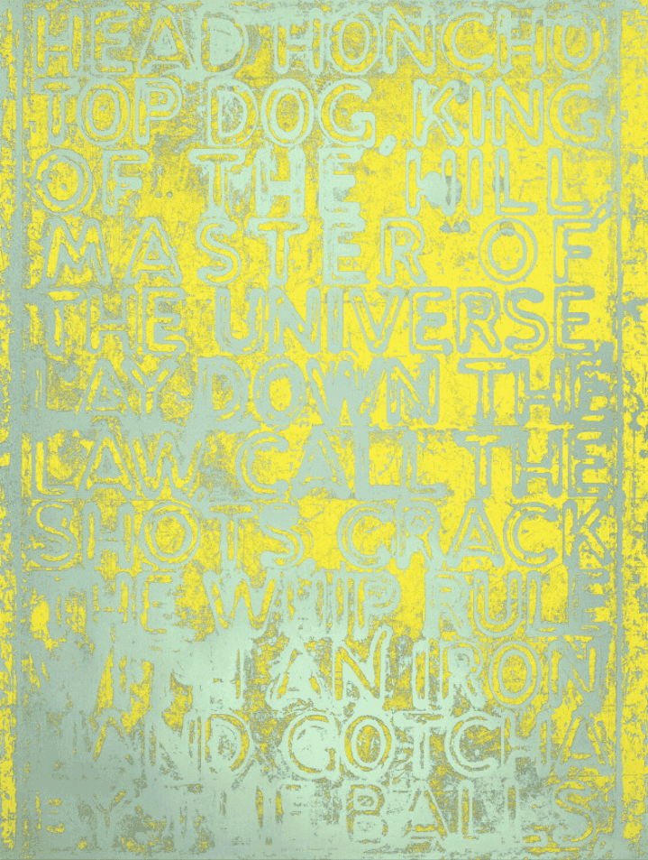 Mel Bochner, ‘Head Honcho’, 2020, Print, Silkscreen, null,