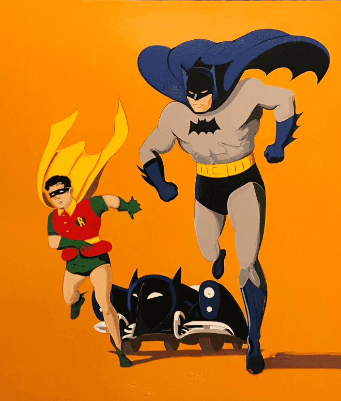 Mel Ramos, ‘Batman, Robin and Batmobile’, 1989, Print, Serigraph, Robert Bane Editions, Numbered
