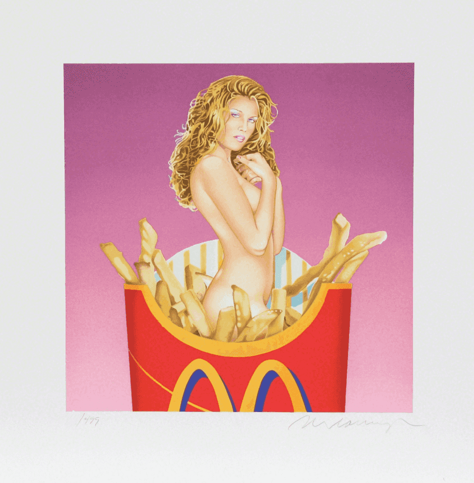 Mel Ramos, ‘Fraulein French Fries’, 2002, Print, Lithograph, null, Numbered