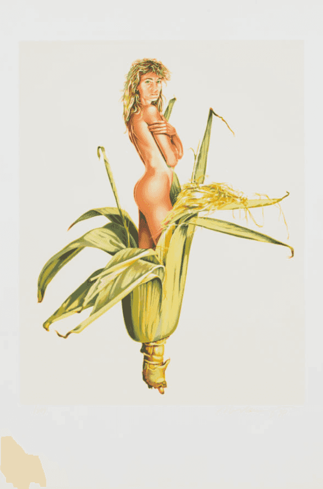 Mel Ramos, ‘Korn Kween’, 1997, Print, Lithograph, null, Numbered