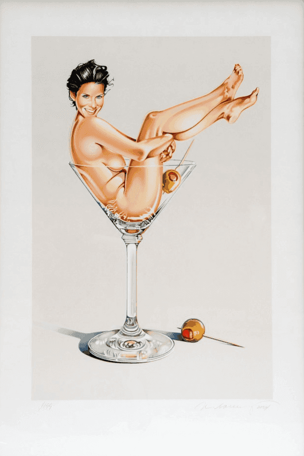 Mel Ramos, ‘Martini Miss (Courtney Cox)’, 2004, Print, Lithograph, null, Numbered, Dated