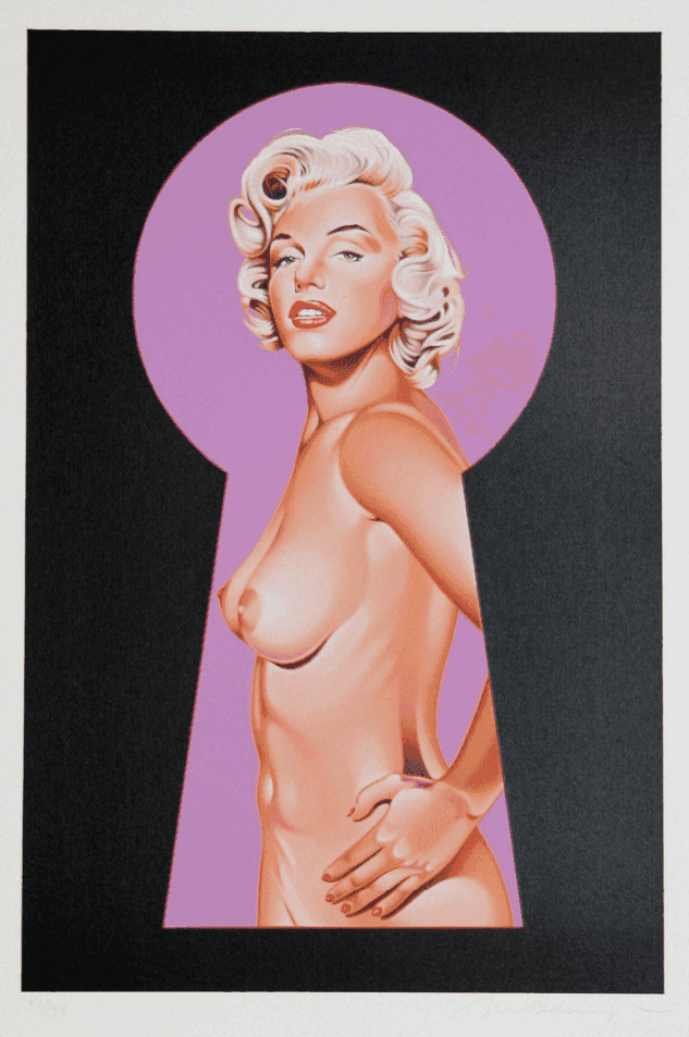 Mel Ramos, ‘Peek a Boo Marilyn II’, 2002, Print, Lithograph, null, Numbered