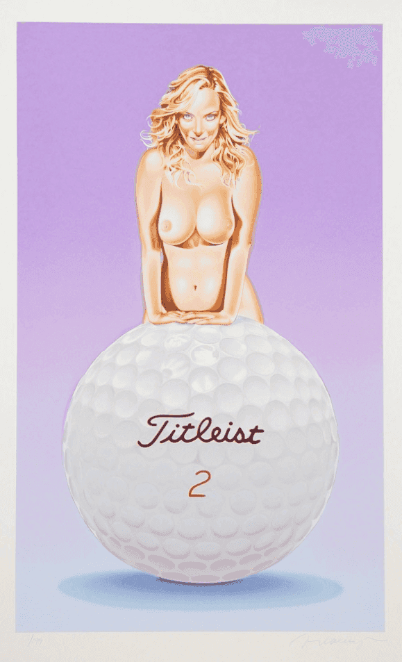 Mel Ramos, ‘Titleist Tillie’, 2007, Print, Lithograph, null, Numbered