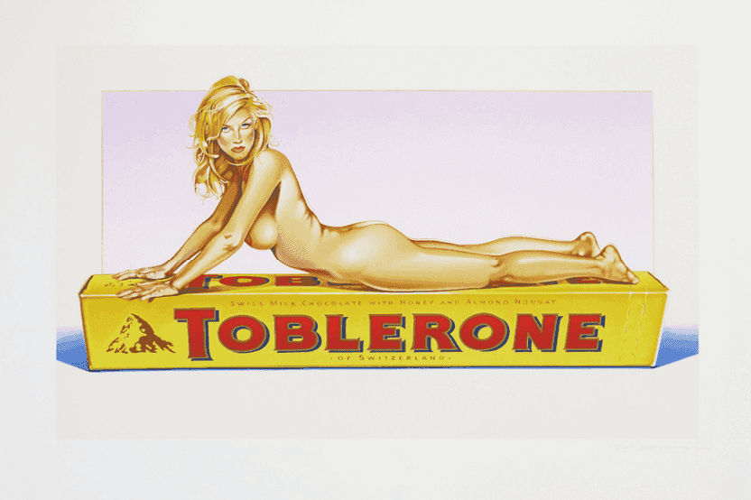 Mel Ramos, ‘Toblerone Tess’, 2007, Print, Lithograph in colours, on wove paper, null, Numbered
