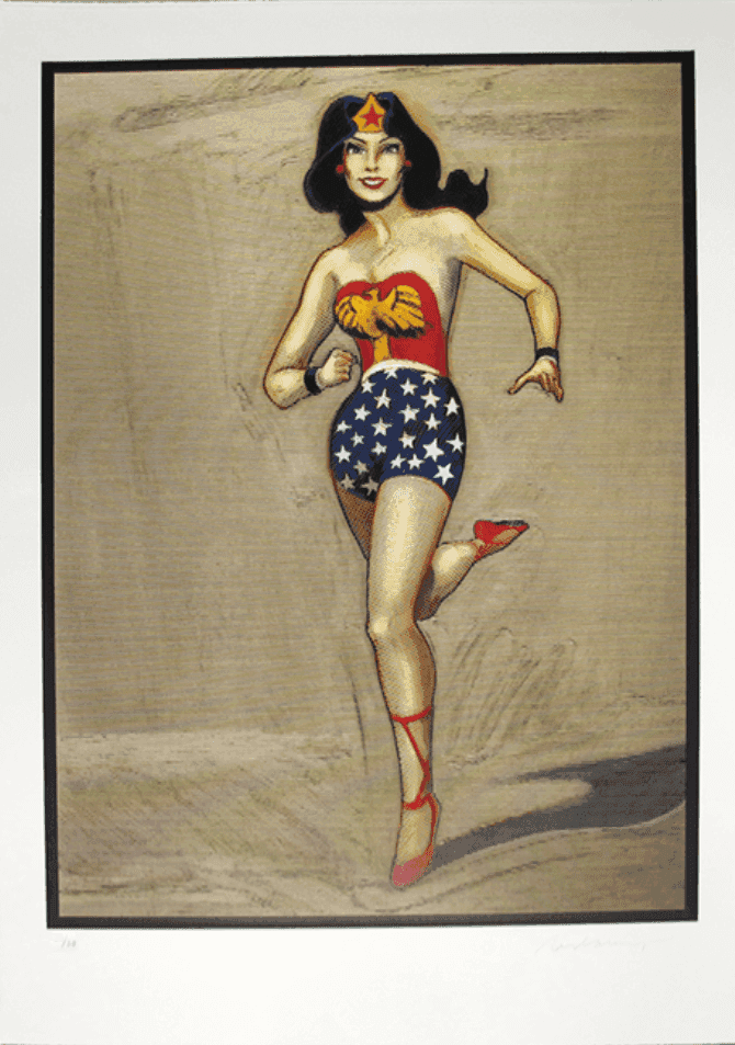 Mel Ramos, ‘Wonder Woman’, 2014, Print, Woodcut with acrylic, null, Numbered