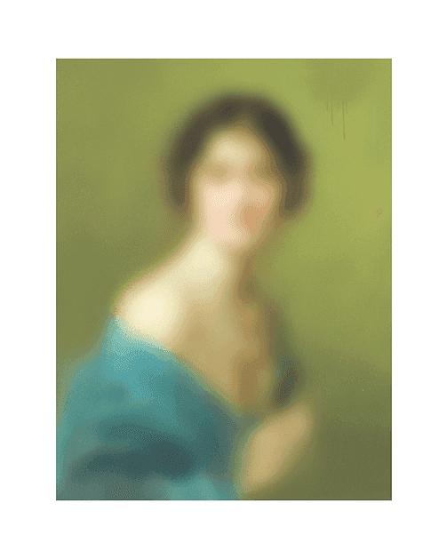 Miaz Brothers, ‘Lady With Green Background’, 23-06-2019, Print, Paper Archival Inkjet on Hahnemuhle Photo Rag 308gsm, Self-released, Numbered