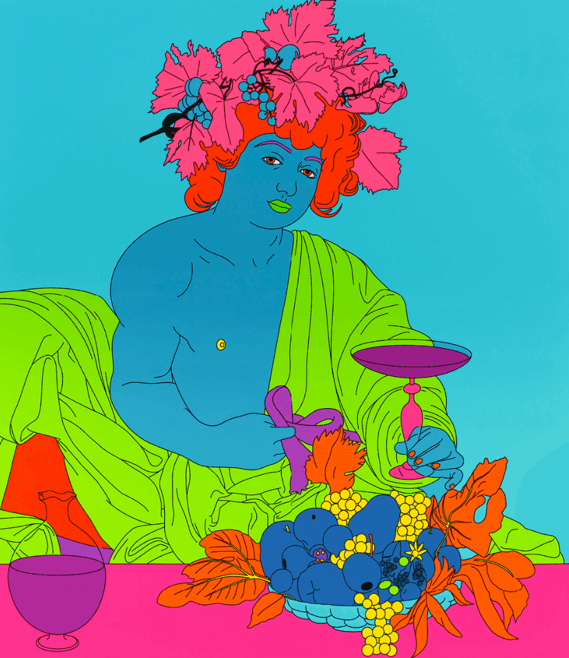 Michael Craig-Martin, ‘Caravaggio (Blue)’, 2022, Print, Pigment print on Somerset Satin Photo Paper 300gsm, Cristea Roberts Gallery, Numbered, Dated