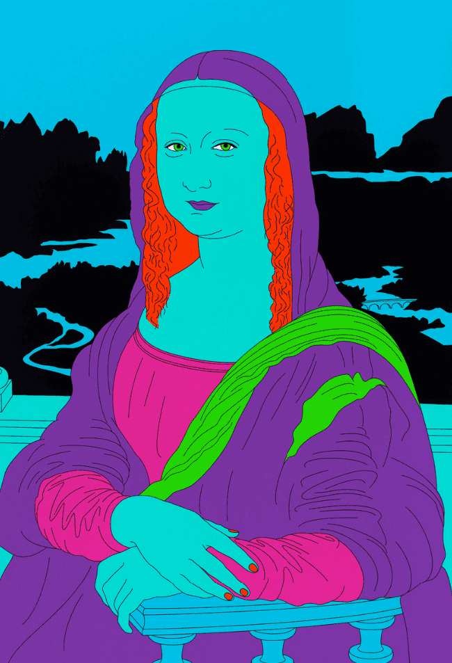 Michael Craig-Martin, ‘Da Vinci (Blue)’, 2022, Print, Pigment print on Somerset Satin Photo Paper 300gsm, Cristea Roberts Gallery, Numbered, Dated