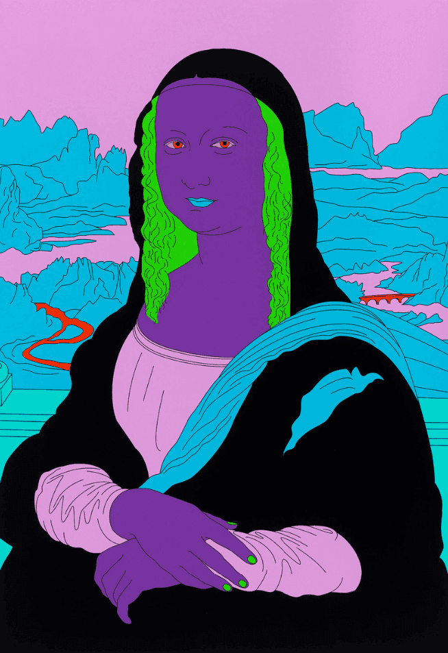 Michael Craig-Martin, ‘Da Vinci (Purple)’, 2022, Print, Pigment print on Somerset Satin Photo Paper 300gsm, Cristea Roberts Gallery, Numbered, Dated