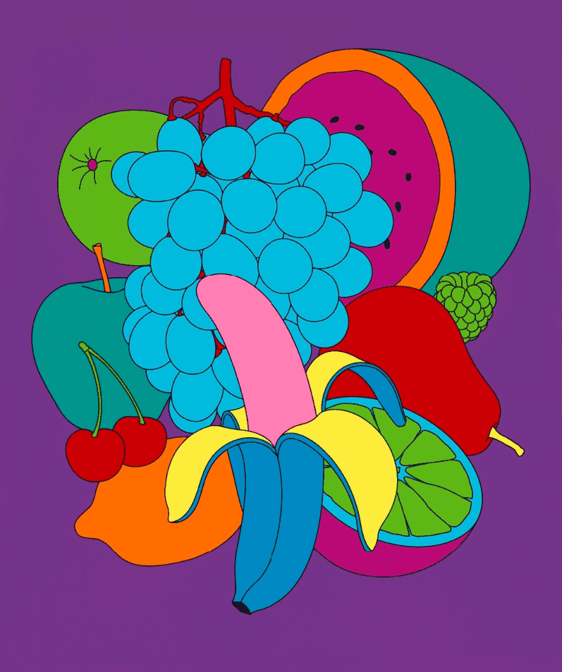 Michael Craig-Martin, ‘Domesticated Fruit’, 2022, Print, Screenprint, null, Numbered