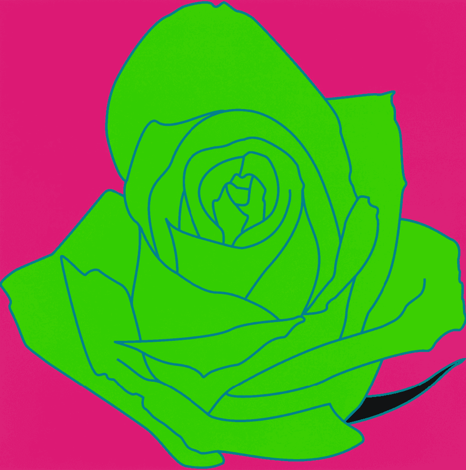 Michael Craig-Martin, ‘Flowers - Rose’, 2023, Print, Screenprint on Somerset Satin White 410gsm paper, Cristea Roberts Gallery, Numbered, Dated