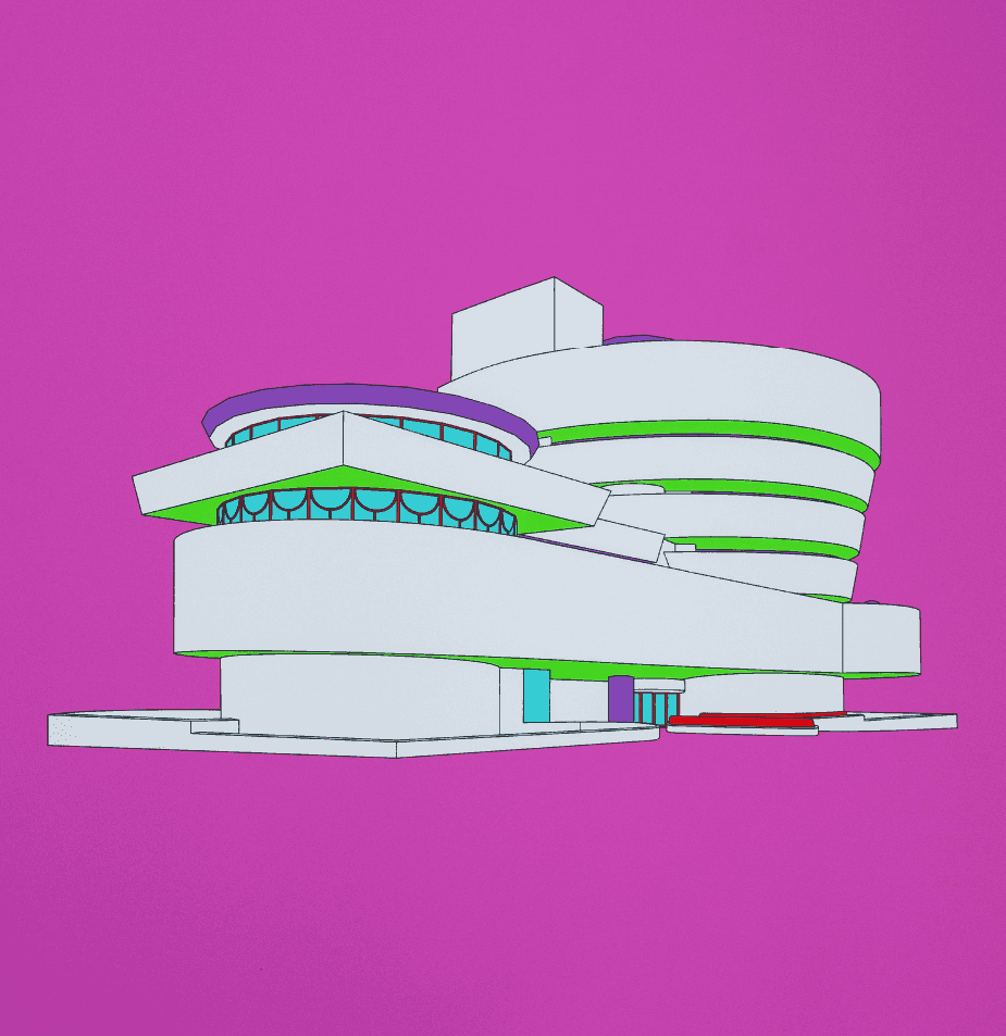 Michael Craig-Martin, ‘Guggenheim’, 2017, Print, Inkjet diptych with a protective silkscreen glaze on Somerset Satin Enhanced 330gsm, null, 