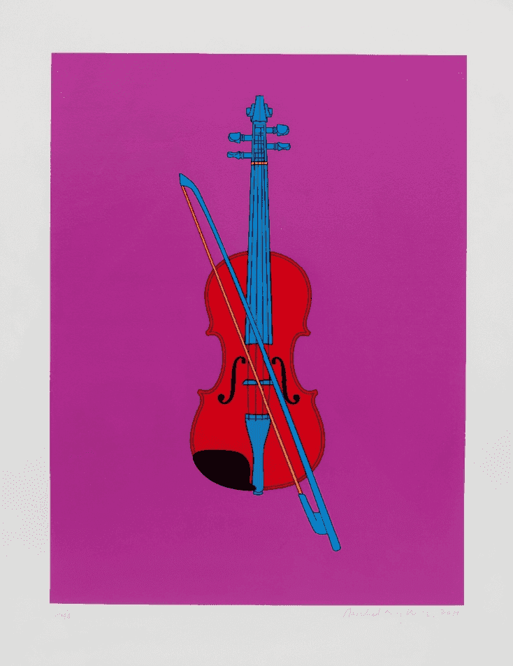 Michael Craig-Martin, ‘Violin’, 2014, Print, Screenprint in colours, published by Alan Cristea, Numbered