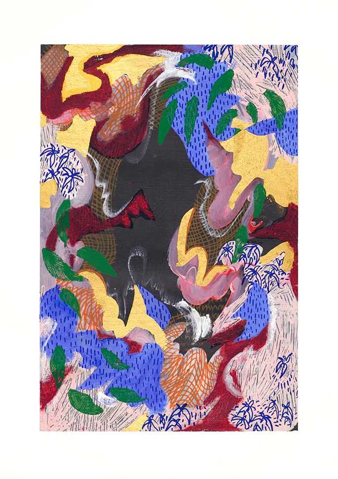 Michaela Yearwood-Dan, ‘All that glitters ain't gold’, 2021, Print, Digital pigment print with silkscreen and gold leaf on Hahnemuhle Museum Etching 350gsm paper, Whitechapel Gallery, Numbered