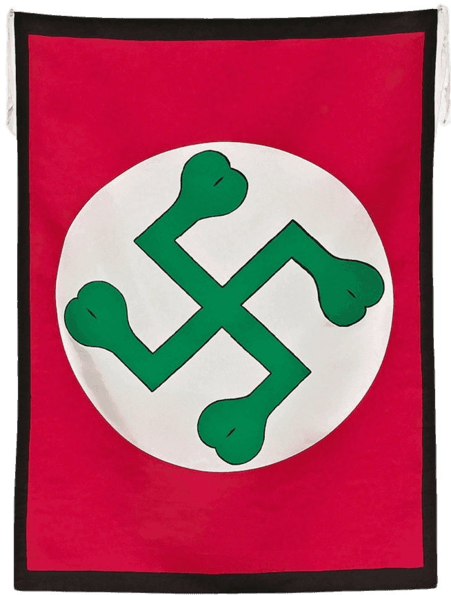 Mike Kelley, ‘Twisted Shamrock’, 1989, Print, Silk screen on China Silk Hobotai, null, Numbered, Dated