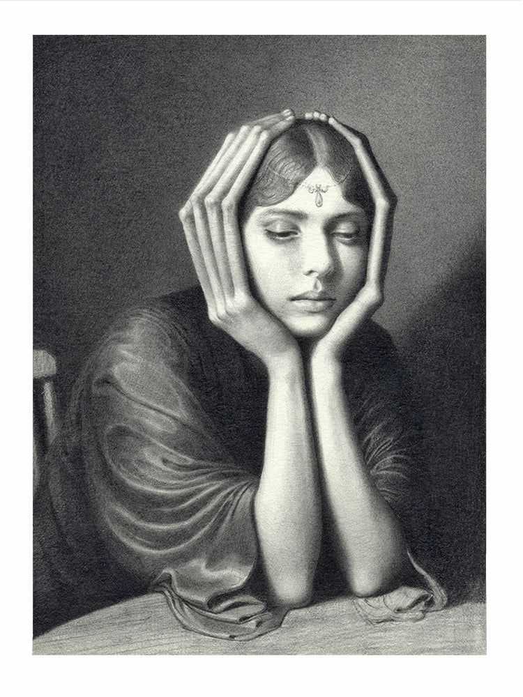 Miles Johnston, ‘Melancholia (Timed Edition)’, 26-01-2022, Print, Pigment print on 350gsm 100% Cotton Hahnemühle Museum Etching, Black Dragon Press, Numbered
