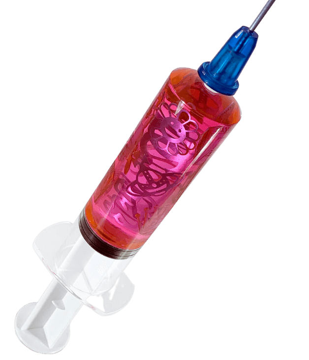 Miss Bugs, ‘Do No Harm 2 Syringe (Luxury - Pink)’, 17-11-2020, Sculpture, Cast resin syringe, Self-Released, 