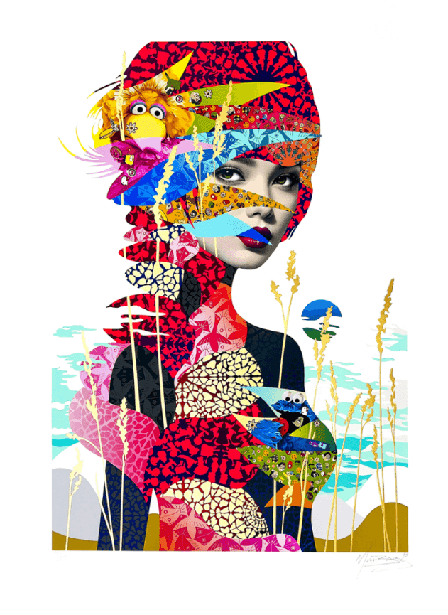 Miss Bugs, ‘Generated Rapunzel’, 2024, Print, 7 Colour Silk Screen Print and Pigment Print on Hahnemuhle Paper with Embossed 24ct Gold Leaf., Jealous, Numbered