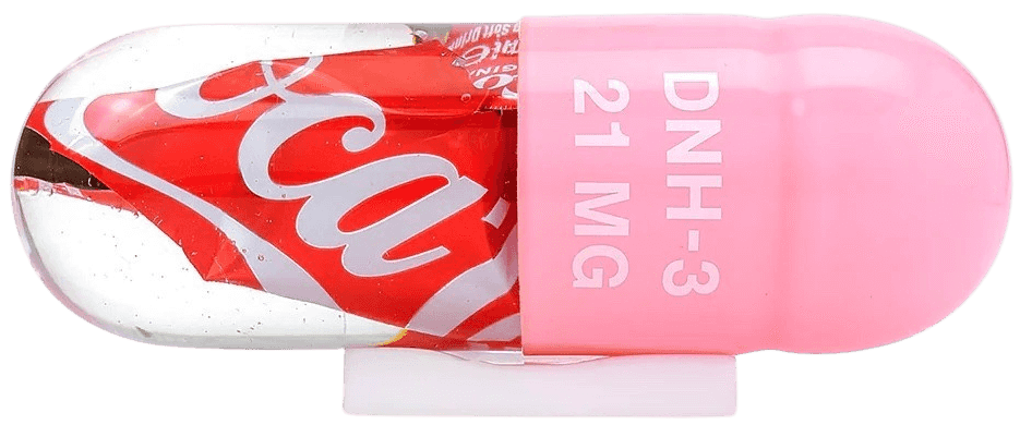 Miss Bugs, ‘P30 (Junk Caps - Coca Cola)’, 2022, Sculpture, Polyurethane UV Resin with Pigment with Encapsulated Discarded Food Wrapper, Jealous Gallery, 