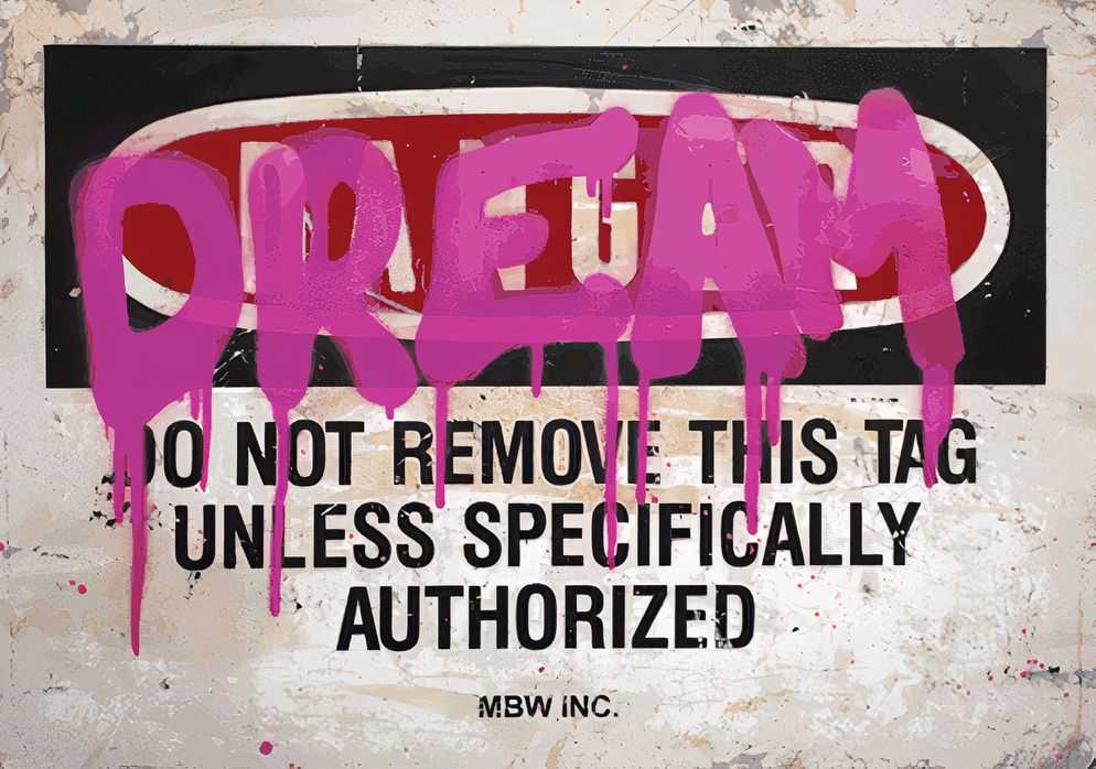 Mr. Brainwash, ‘Dream (Pink)’, 2012, Print, Six colour screen print, hand stained and then stenciled with spray paint, Self-released, Numbered, Handfinished