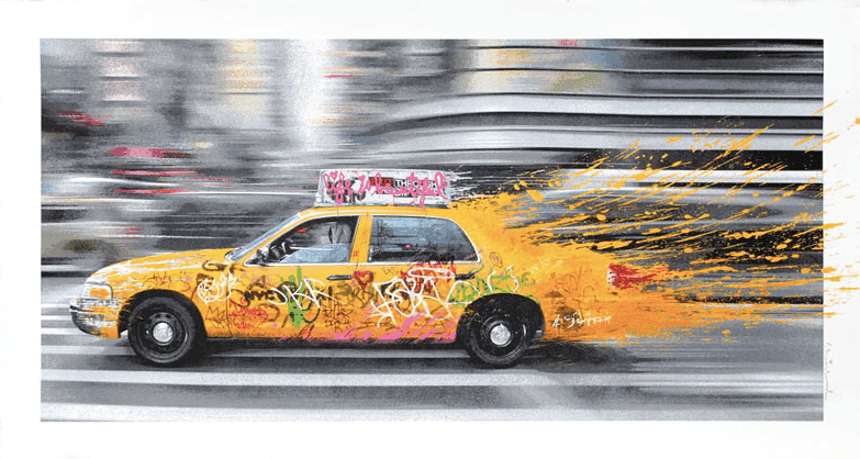 Mr. Brainwash, ‘Going To NY’, 2014, Print, Sixteen-colour screen-print on hand torn archival art paper, Self-released, Numbered